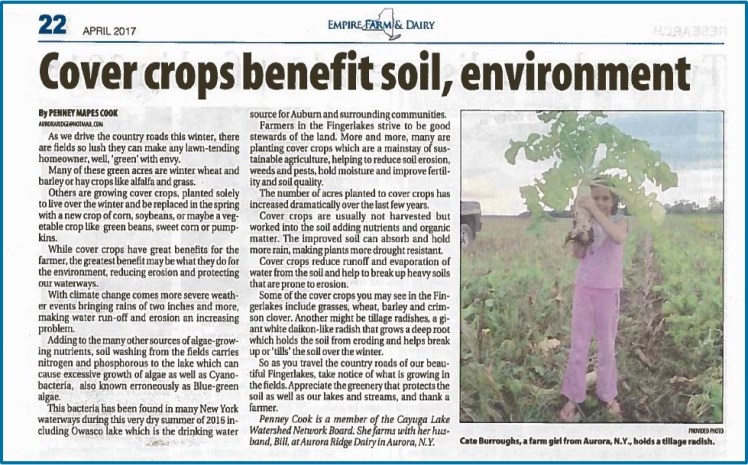 Empire Farm & Dairy article on Cover Crops