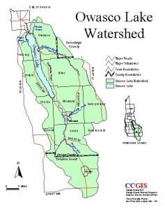 Owasco Lake Watershed Map
